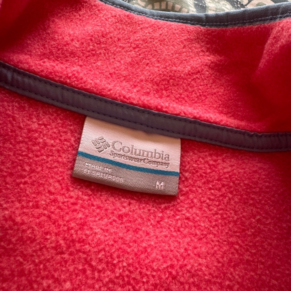 Columbia Vibrant Pink Fleece Vest - Picture 3 of 3
